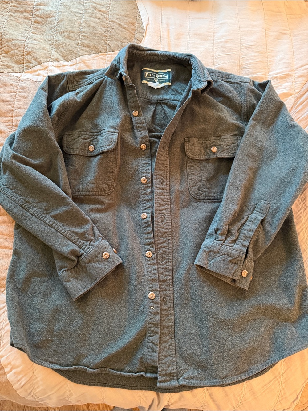 Field & Stream Men's Slate Green Button-Down Shirt